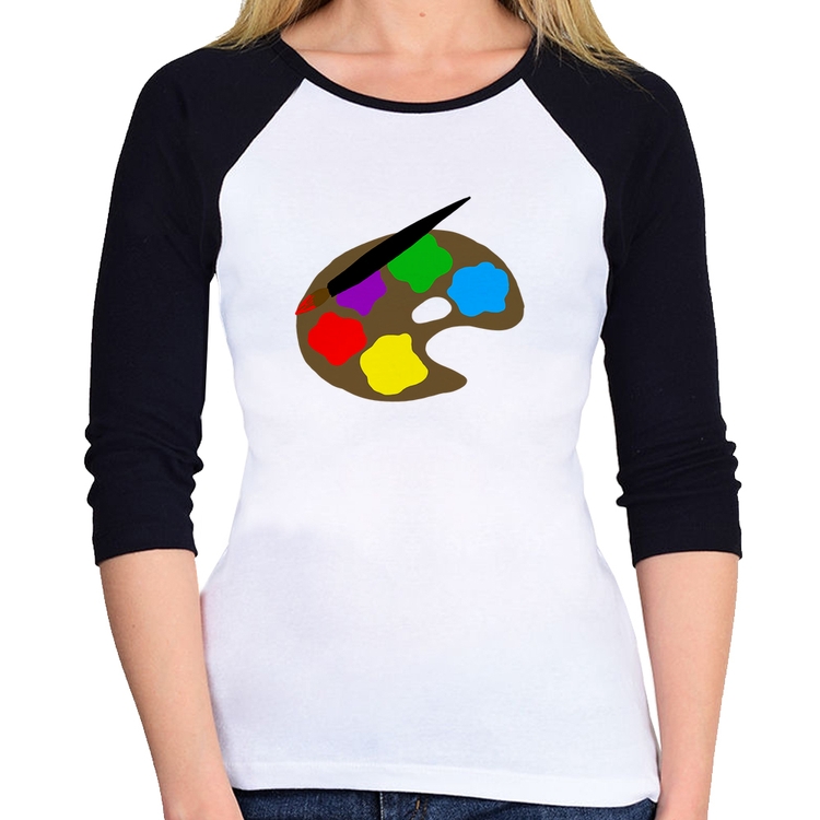 Baby Look Raglan Paint Colors Artboard Manga 3/4