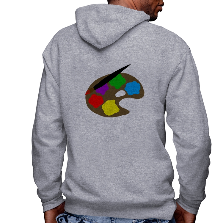 Blusa Moletom Paint Colors Artboard Masculina com Capuz e Zíper - Mescla