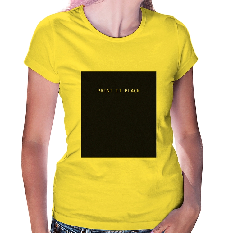 Baby Look Paint it Black - Amarela