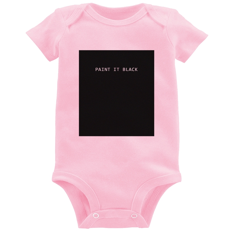 Body Bebê Paint it Black - Rosa Bebê