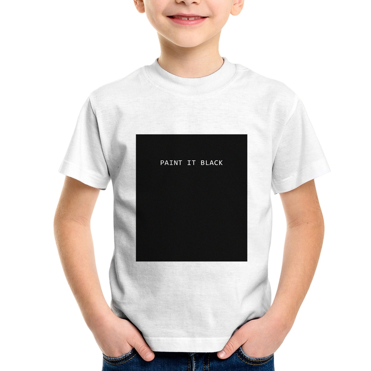 Camiseta Infantil Paint it Black