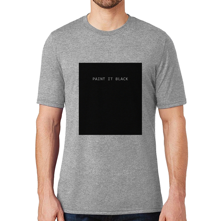 Camiseta Paint it Black - Cinza