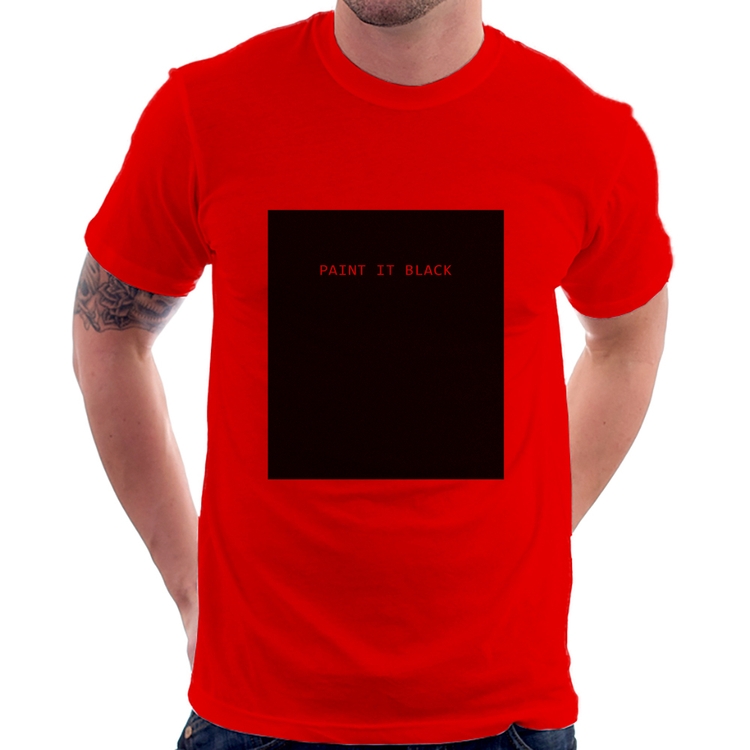 Camiseta Paint it Black - Vermelha