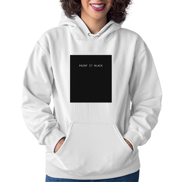 Moletom Feminino Paint it Black - Branco