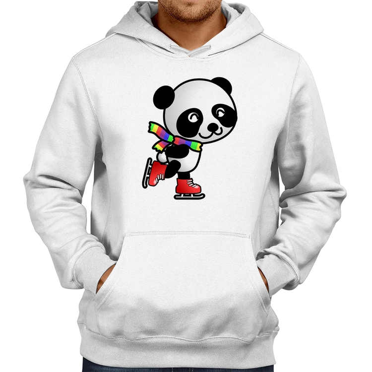 Moletom Panda de Patins - Branco