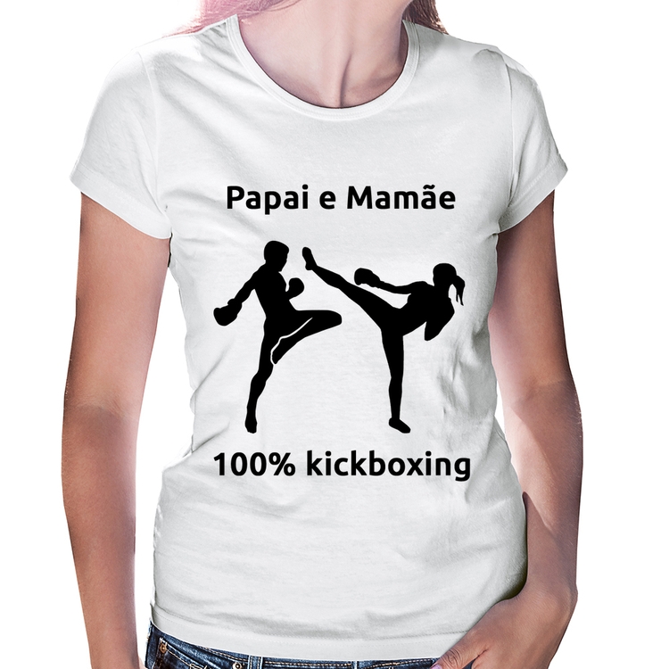 Baby Look Papai e Mamãe 100% Kickboxing
