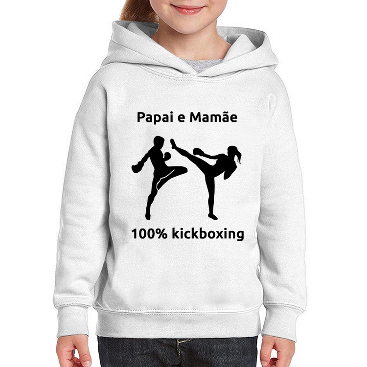 Moletom Infantil Papai e Mamãe 100% Kickboxing