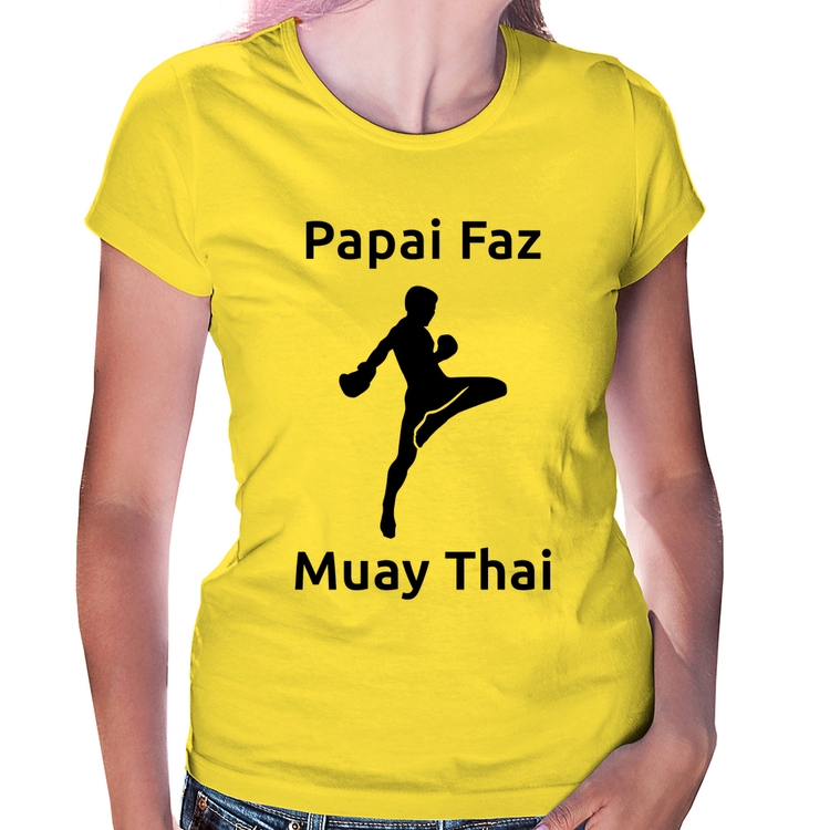 Baby Look Papai Faz Muay Thai - Amarela