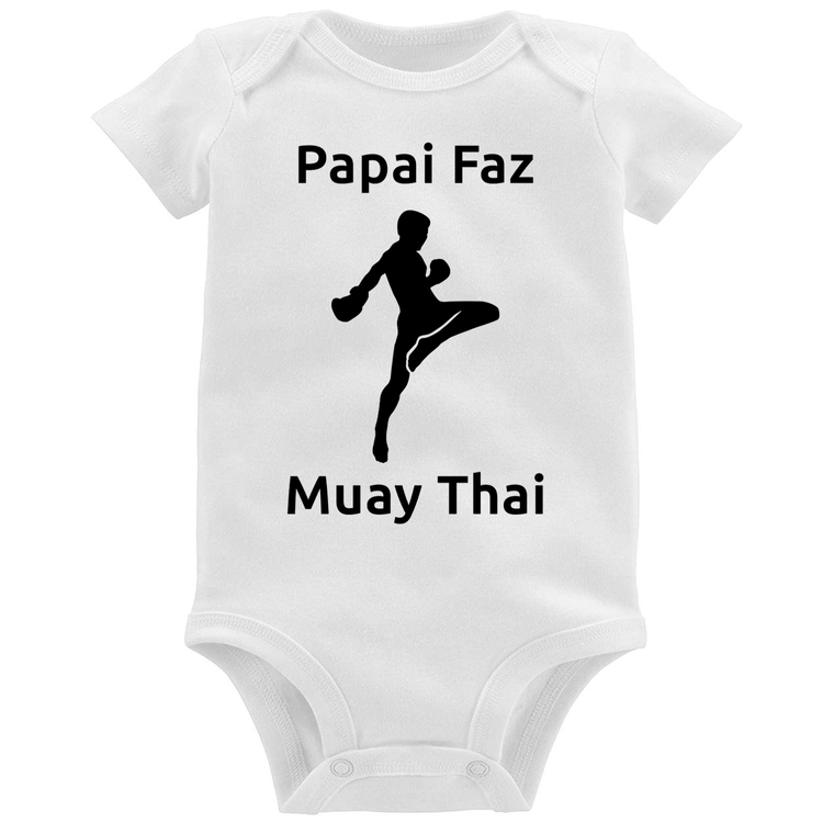 Body Bebê Papai Faz Muay Thai