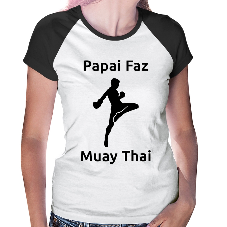 Baby Look Raglan Papai Faz Muay Thai