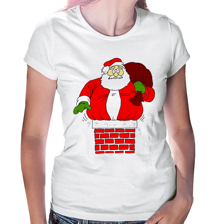Baby Look Papai Noel Chaminé