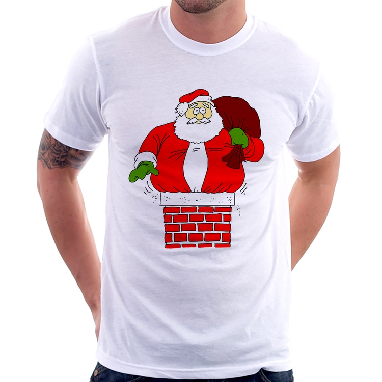 Camiseta Papai Noel Chaminé