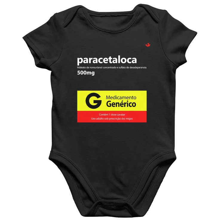 Body Bebê Algodão Paracetaloca
