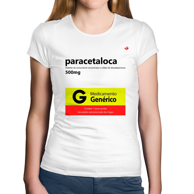 Baby Look Algodão Paracetaloca - Branca