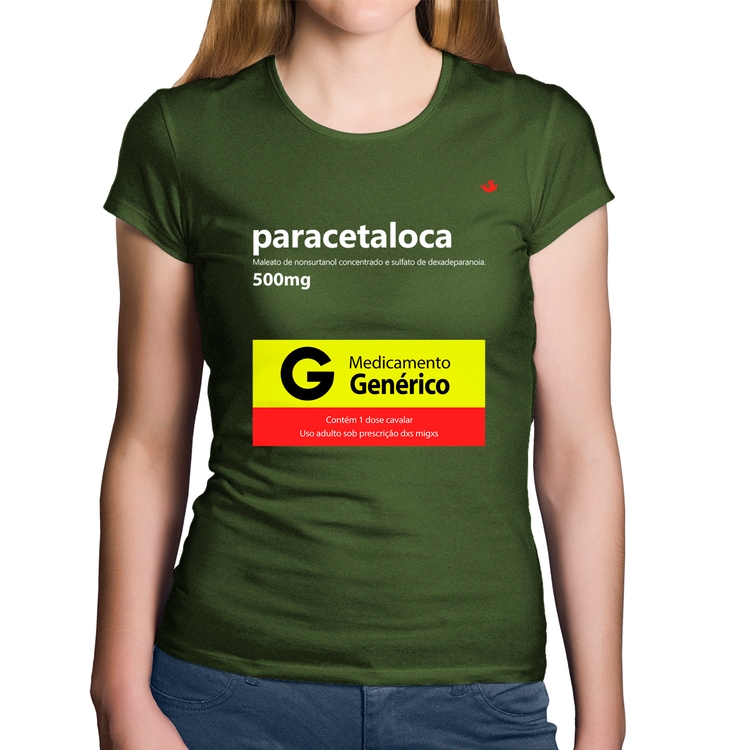 Baby Look Algodão Paracetaloca - Musgo