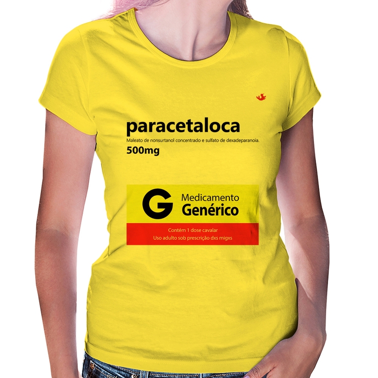 Baby Look Paracetaloca - Amarela