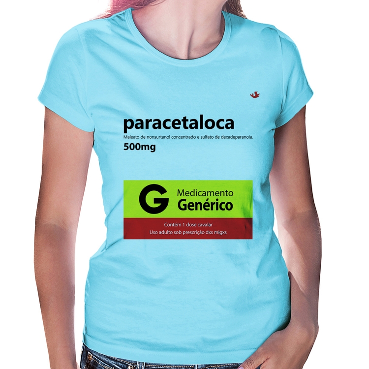 Baby Look Paracetaloca - Azul Bebê