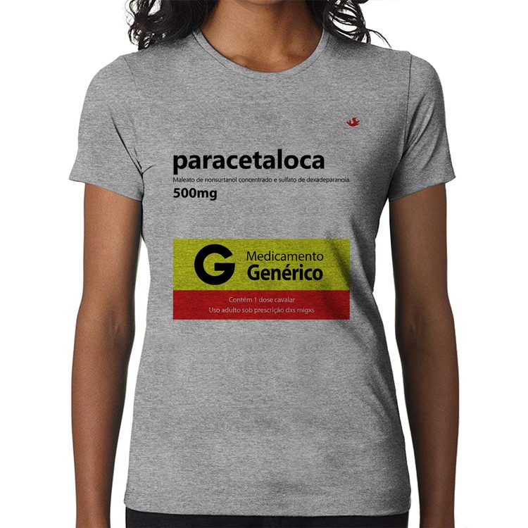 Baby Look Paracetaloca - Cinza