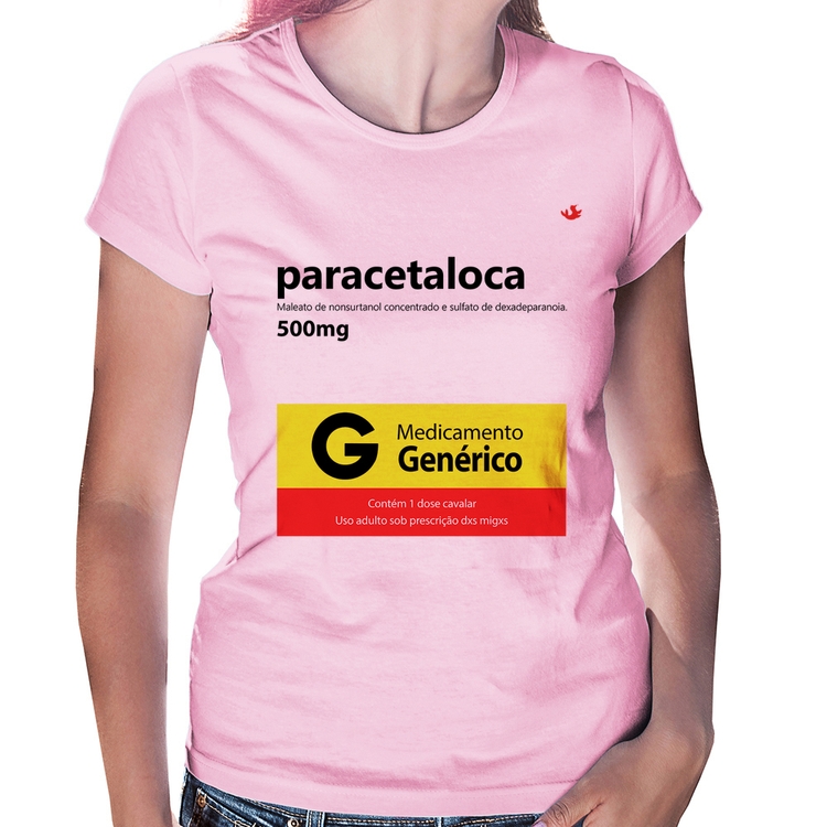 Baby Look Paracetaloca - Rosa Bebê