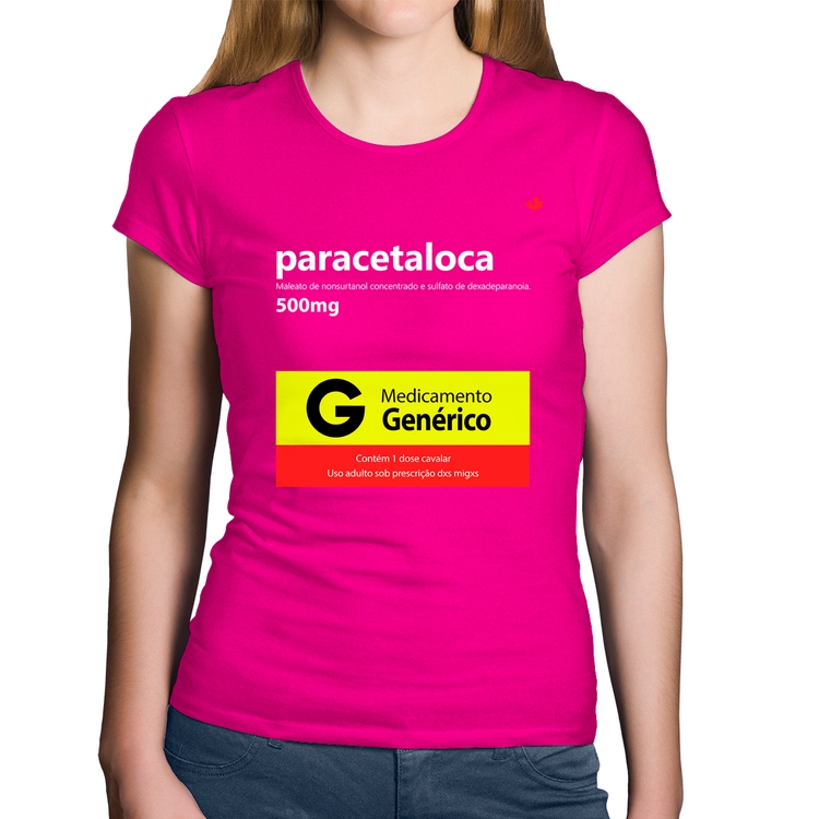 Baby Look Algodão Paracetaloca - Rosa