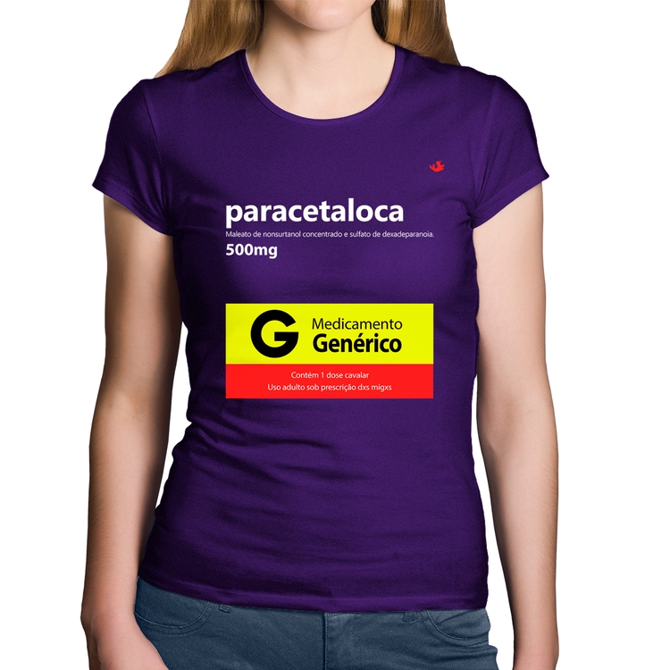 Baby Look Algodão Paracetaloca - Roxa