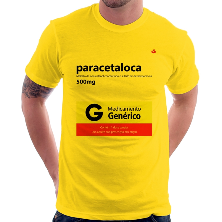 Camiseta Paracetaloca - Amarela