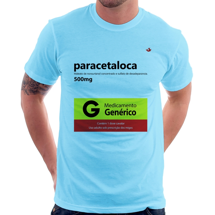Camiseta Paracetaloca - Azul Bebê