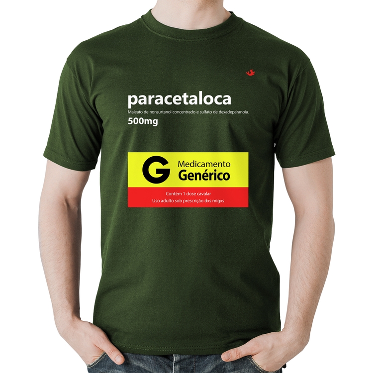 Camiseta Algodão Paracetaloca - Musgo
