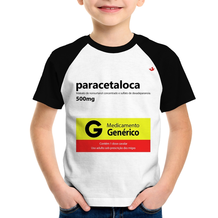 Camiseta Raglan Infantil Paracetaloca