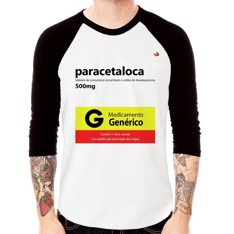 Camiseta Raglan Paracetaloca Manga 3/4
