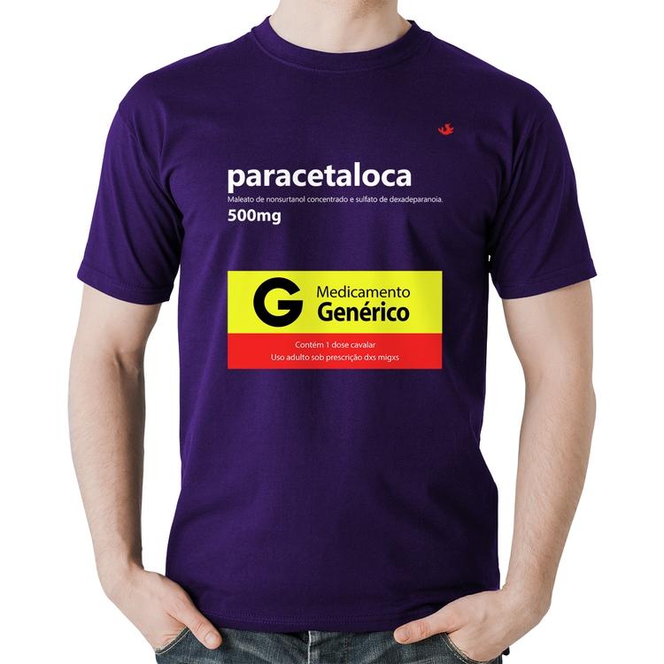 Camiseta Algodão Paracetaloca - Roxa
