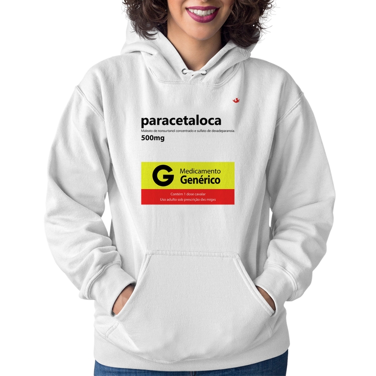 Moletom Feminino Paracetaloca - Branco