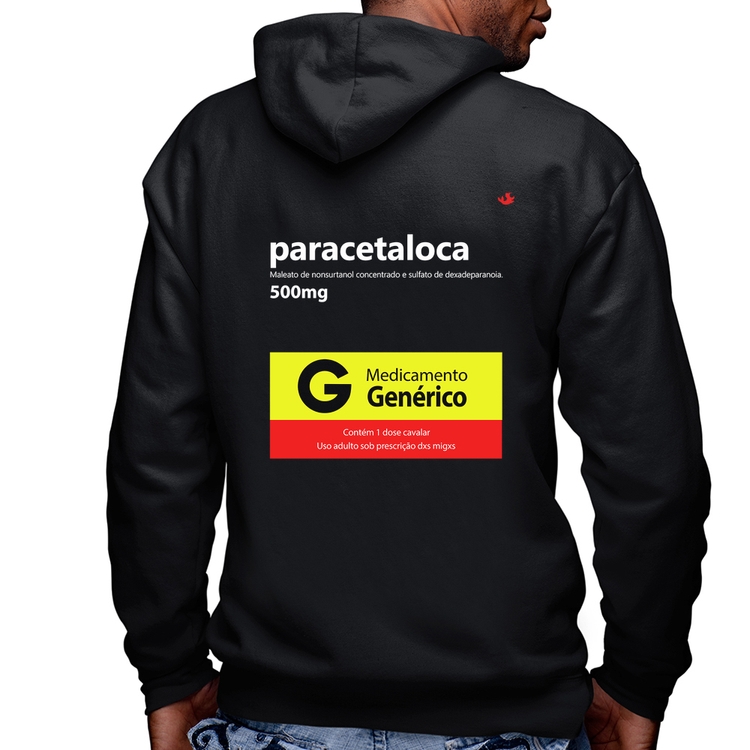 Blusa Moletom Paracetaloca Masculina com Capuz e Zíper