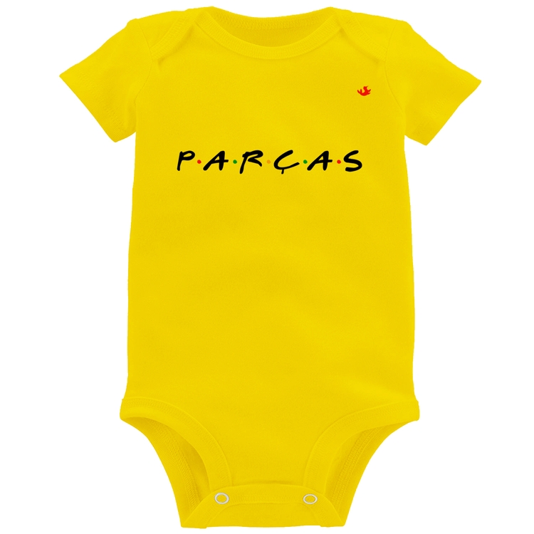 Body Bebê Parças - Amarelo