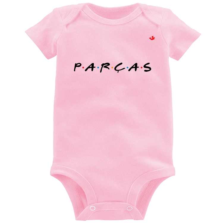 Body Bebê Parças - Rosa Bebê