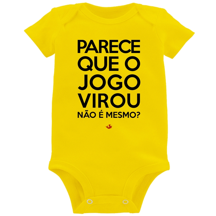 Body Bebê Parece que o jogo virou, não é mesmo? - Amarelo