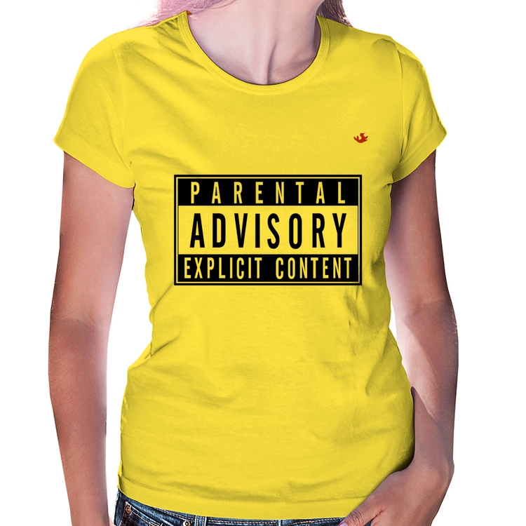 Baby Look Parental Advisory: Explicit Content - Amarela