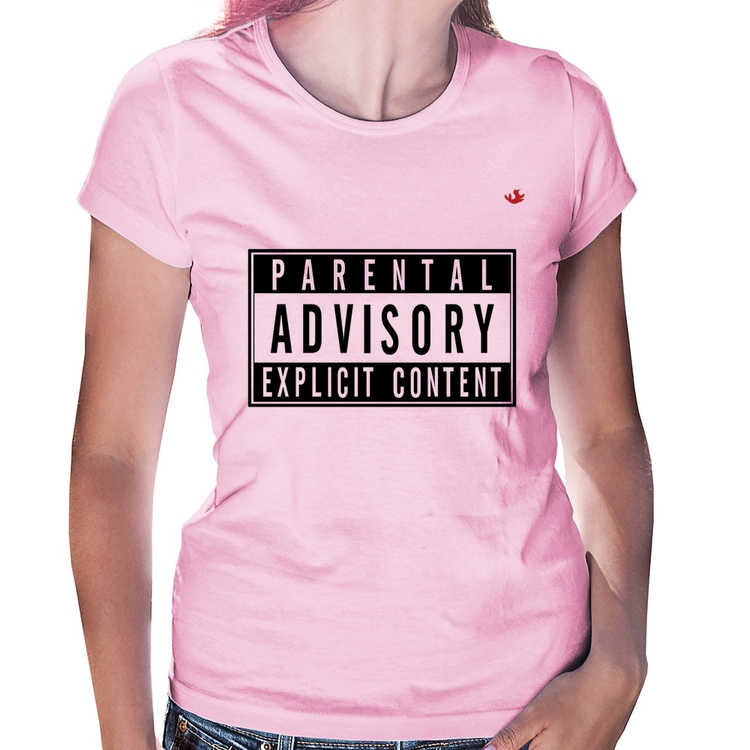 Baby Look Parental Advisory: Explicit Content - Rosa Bebê