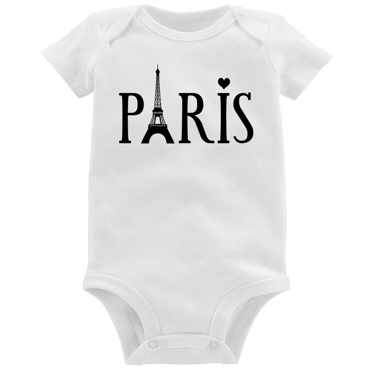 Body Bebê Paris Torre Eiffel