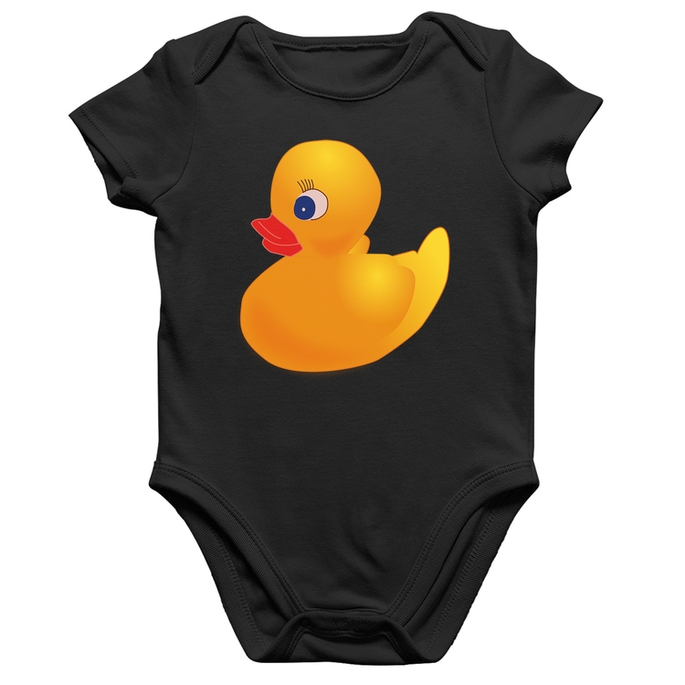 Body Bebê Algodão Patinho de Borracha