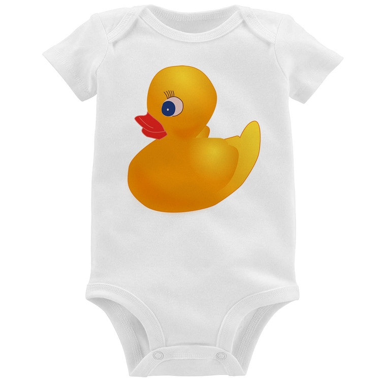 Body Bebê Patinho de Borracha