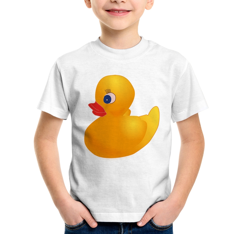 Camiseta Infantil Patinho de Borracha