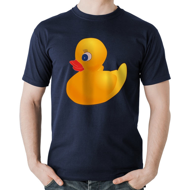 Camiseta Algodão Patinho de Borracha - Marinho