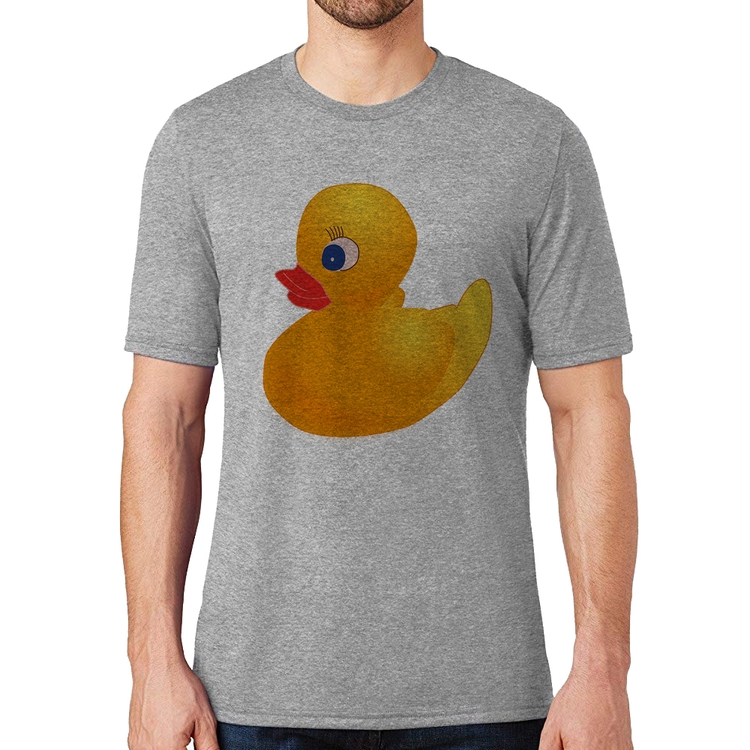 Camiseta Patinho de Borracha - Cinza