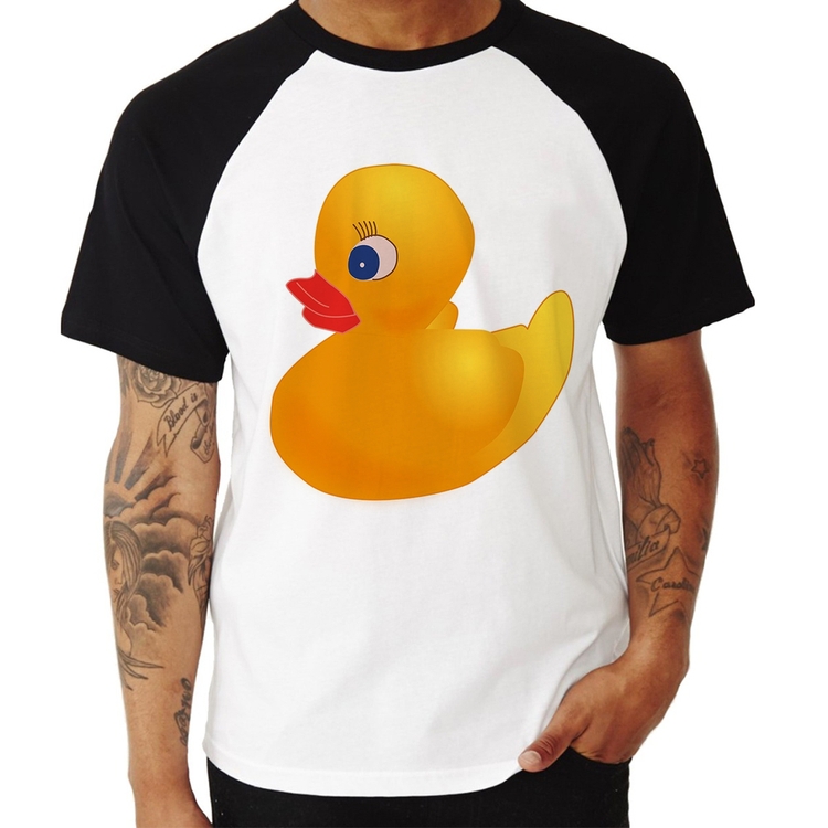 Camiseta Raglan Patinho de Borracha