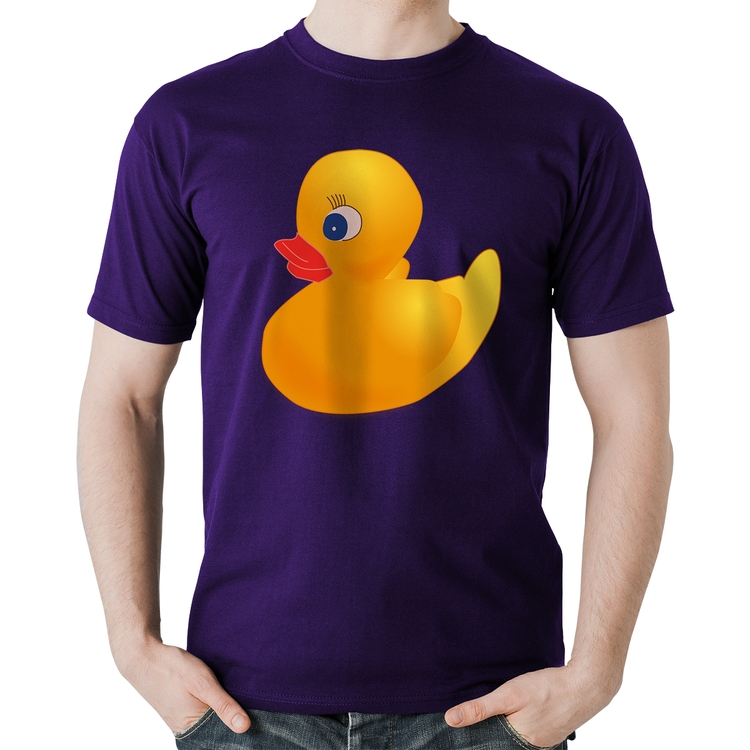 Camiseta Algodão Patinho de Borracha - Roxa
