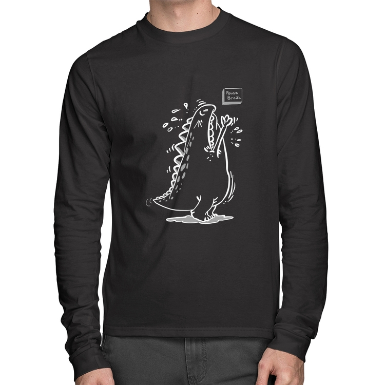 Camiseta Algodão Pause Break Manga Longa