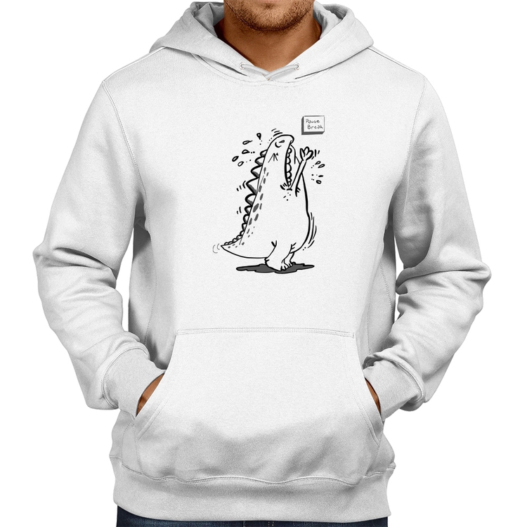 Moletom Pause Break - Branco