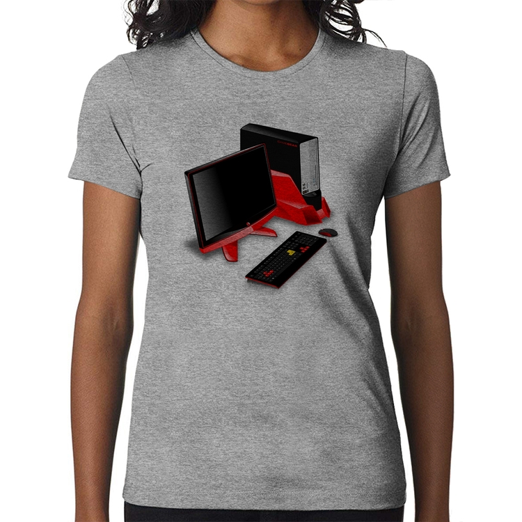 Baby Look PC Gamer - Cinza