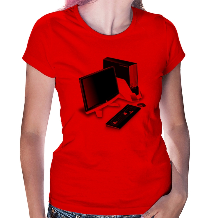 Baby Look PC Gamer - Vermelha